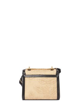 Lancel A12788 - RAPHIA/CUIR - NOIR lancel-ninon-sac a rabat s Sacs à mains