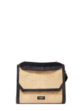 Lancel A12789 - RAPHIA/CUIR - NOIR lancel-ninon-sac a rabat m Sacs à mains