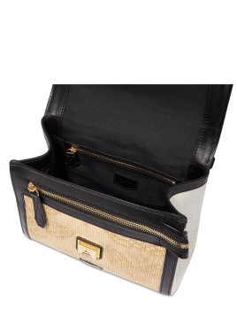 Lancel A12789 - RAPHIA/CUIR - NOIR lancel-ninon-sac a rabat m Sacs à mains