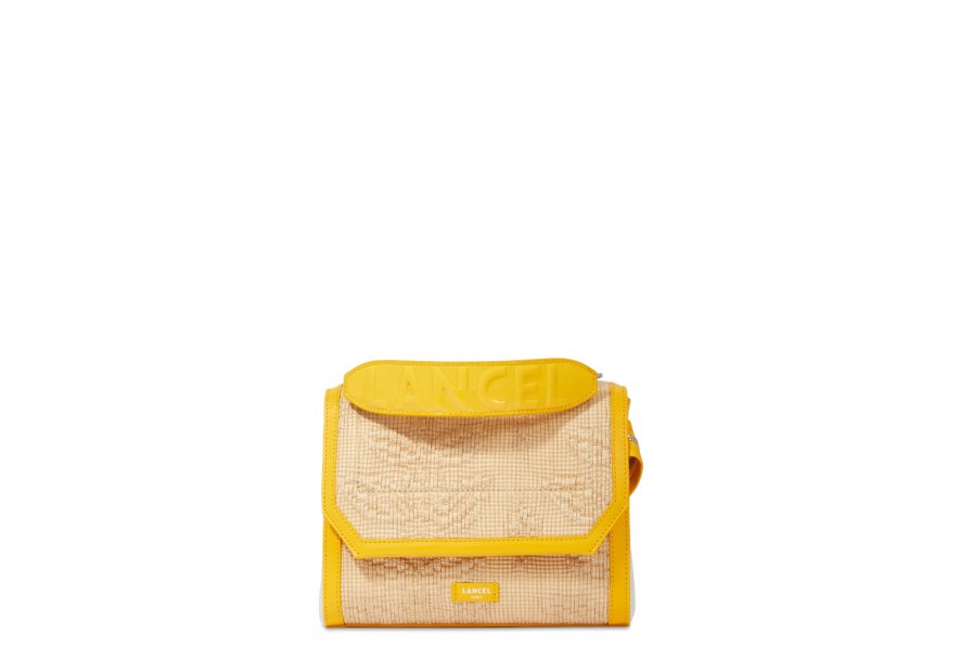 Lancel A12789 - RAPHIA/CUIR - MANGUE lancel-ninon-sac a rabat m Sacs à mains