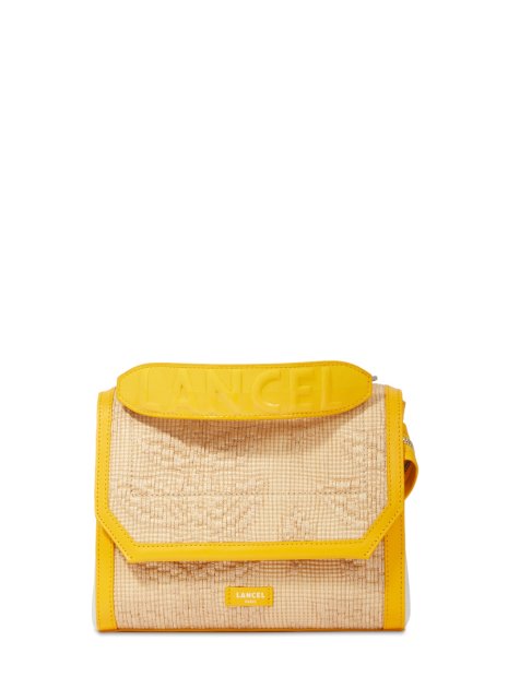 Lancel A12789 - RAPHIA/CUIR - MANGUE lancel-ninon-sac a rabat m sacs-a-mains