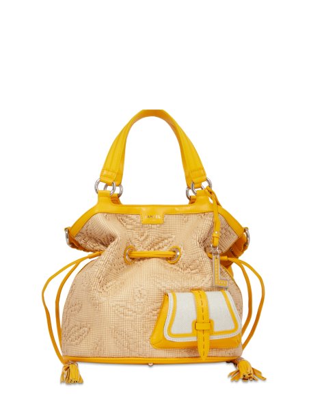Lancel A12798 - RAPHIA/CUIR - MANGUE lancel-premier flirt- sac seau m Sacs à mains