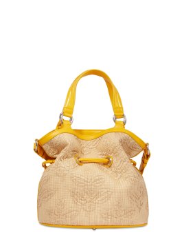 Lancel A12798 - RAPHIA/CUIR - MANGUE lancel-premier flirt- sac seau m Sacs à mains