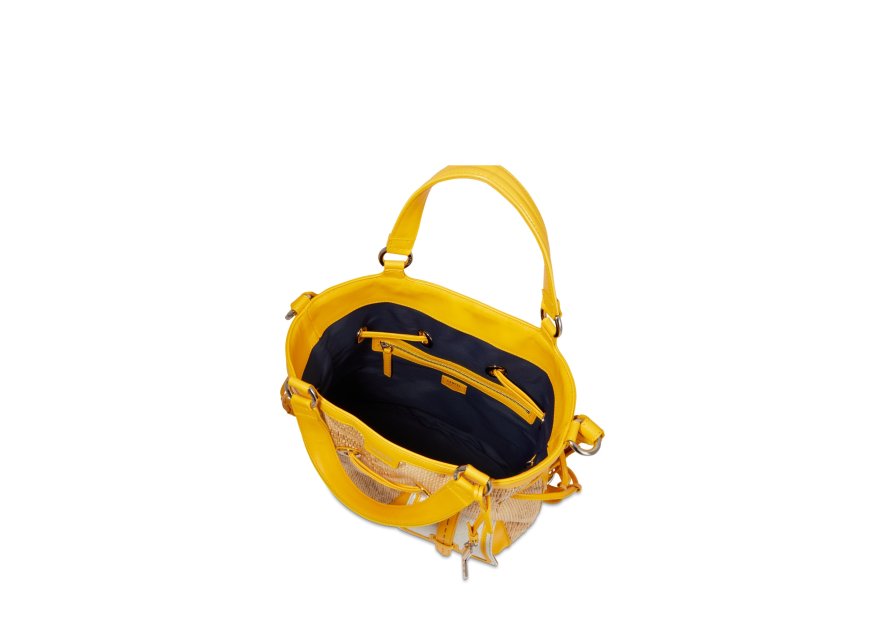 Lancel A12798 - RAPHIA/CUIR - MANGUE lancel-premier flirt- sac seau m Sacs à mains