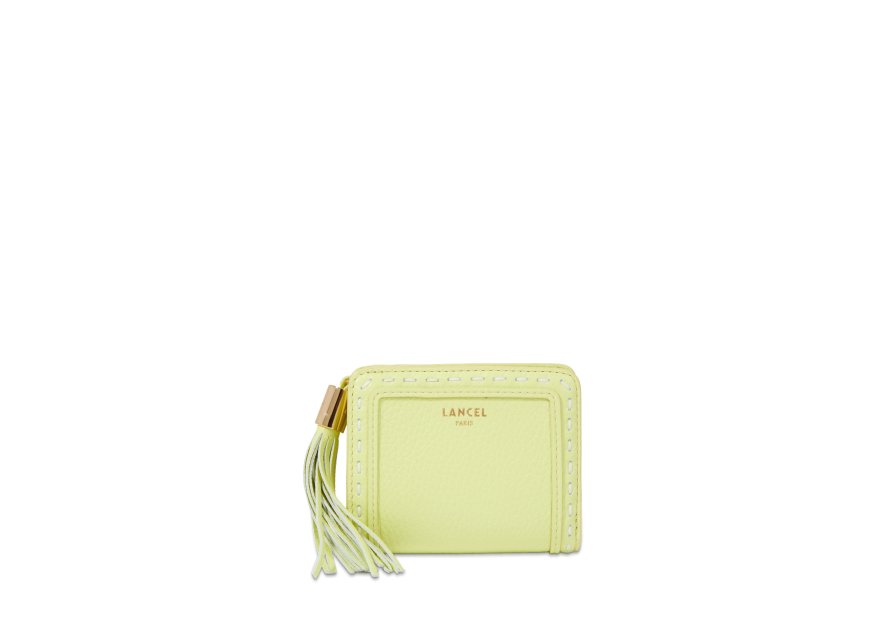 Lancel A12800 - CUIR DE VACHETTE - CITR porte monnaie lancel premier flirt pmpb femme