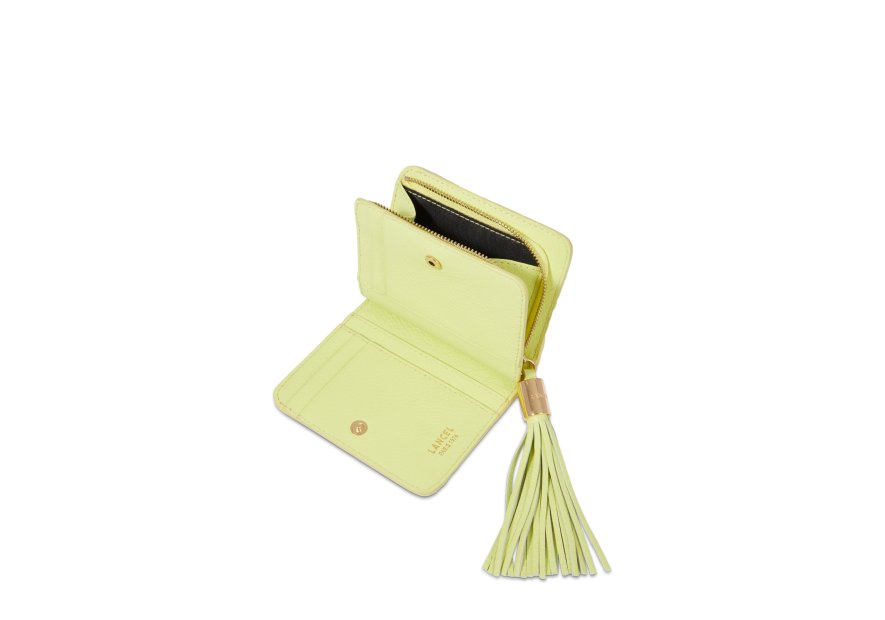 Lancel A12800 - CUIR DE VACHETTE - CITR porte monnaie lancel premier flirt pmpb femme