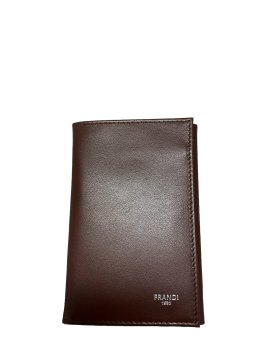 Frandi 222/23 RFID - VEAU - CHOCOLAT frandi - veau - porte cartes identité 3 volets porte cartes