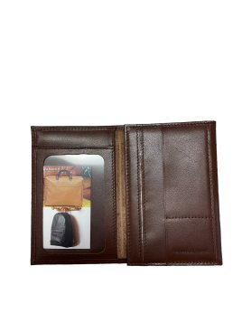 Frandi 222/23 RFID - VEAU - CHOCOLAT frandi - veau - porte cartes identité 3 volets porte cartes