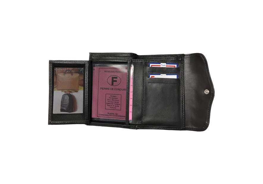 Frandi 591/23 RFID - VEAU - NOIR frandi - veau - portefeuille femme pmpb