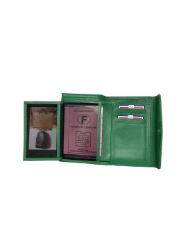 Frandi 591/23 RFID - VEAU - VERT FÔRET frandi - veau - portefeuille femme pmpb