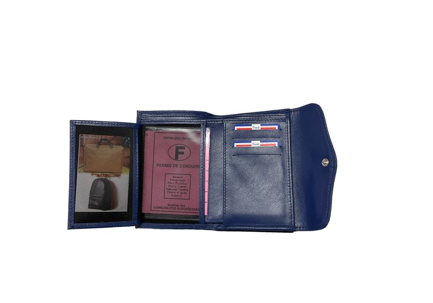 Frandi 591/23 RFID - VEAU - BLEU ZAFFIR frandi - veau - portefeuille femme pmpb