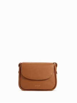 Nat & Nin EMIKO - CUIR DE VACHETTE - PÉCAN nat et nin - emiko- porté travers Sacs à mains