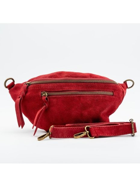 doris BANANE CLASSIQUE DAI - CUIR DE V doris- daim- banane sacs-a-mains