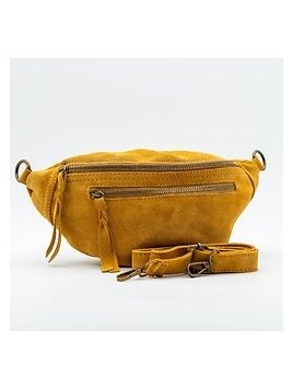 doris BANANE CLASSIQUE DAI - CUIR DE V doris- daim- banane Sacs à mains