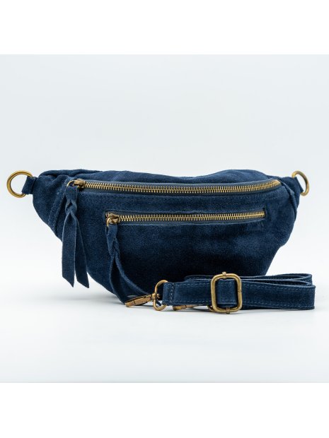 doris BANANE CLASSIQUE DAI - CUIR DE V doris- daim- banane sacs-a-mains