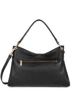Lancaster 529-86 - CUIR DE VACHETTE - NOIR dune - sac besace carré Sacs à mains