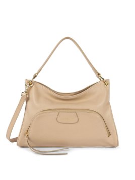 Lancaster 529-86 - CUIR DE VACHETTE - BEIG dune - sac besace carré Sacs à mains