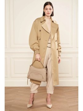 Lancaster 529-86 - CUIR DE VACHETTE - BEIG dune - sac besace carré Sacs à mains