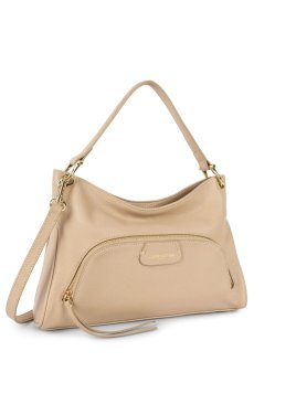 Lancaster 529-86 - CUIR DE VACHETTE - BEIG dune - sac besace carré Sacs à mains