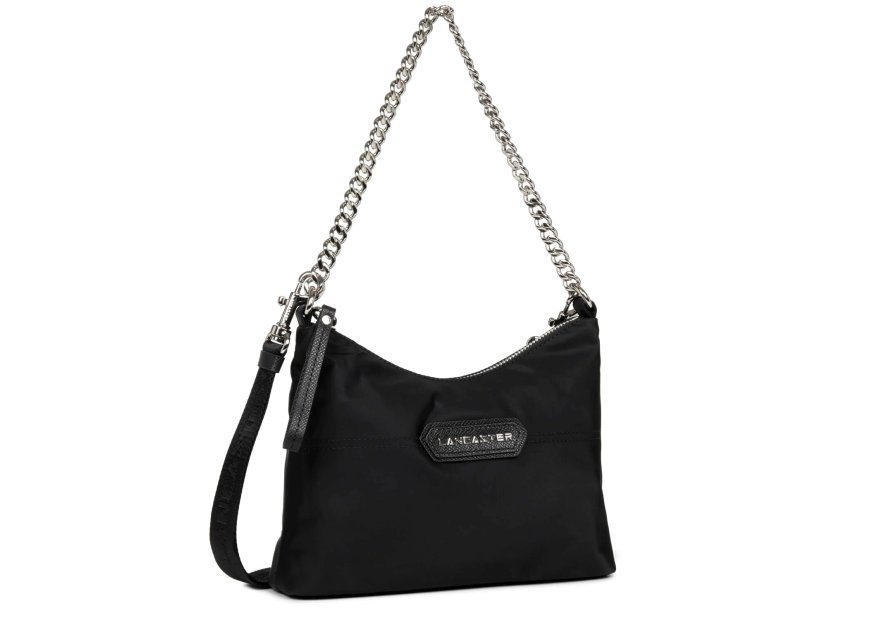 Lancaster 510-67 - NYLON/POLYAMIDE - NOIR lancaster- basic prénium - sac hobo mini Sacs à mains