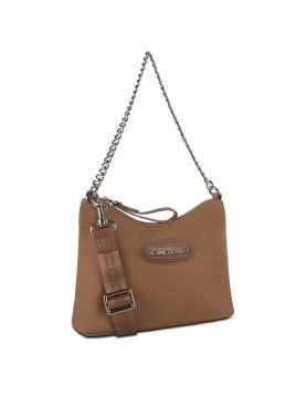Lancaster 510-67 - NYLON/POLYAMIDE - CAMEL lancaster- basic prénium - sac hobo mini Sacs à mains