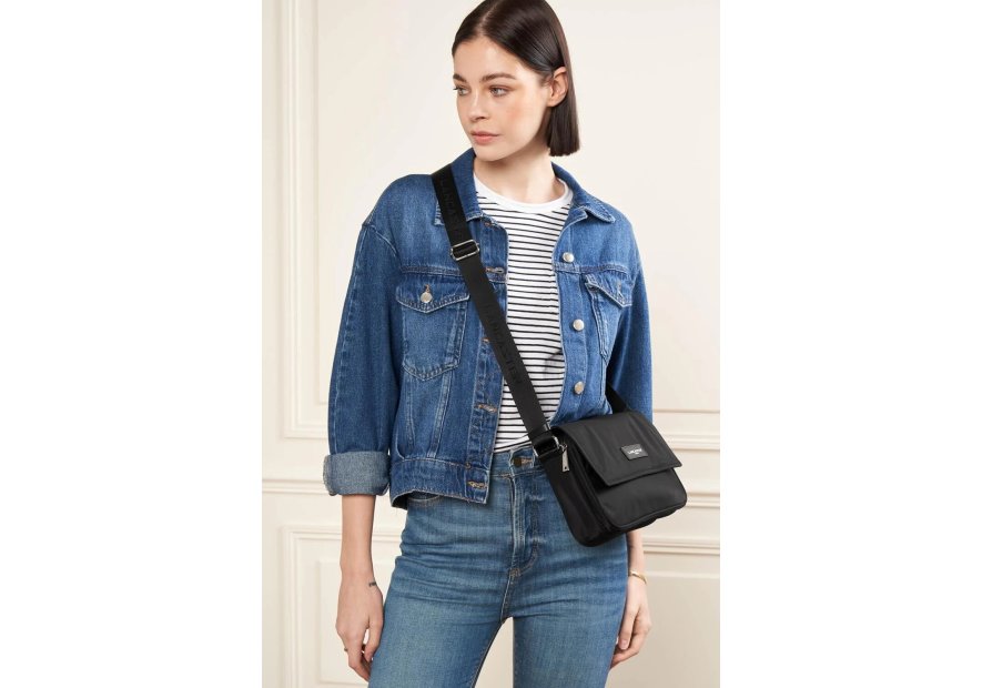 Lancaster 510-78 - NYLON/POLYAMIDE - NOIR sac gibecière bandoulière basic vita lancaster Sacs à mains