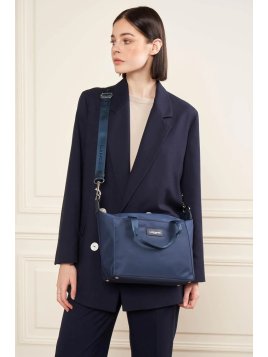 Lancaster 510-81 - NYLON/POLYAMIDE - BLEU  sac porté main bandoulière basic vista lancaster Sacs à mains