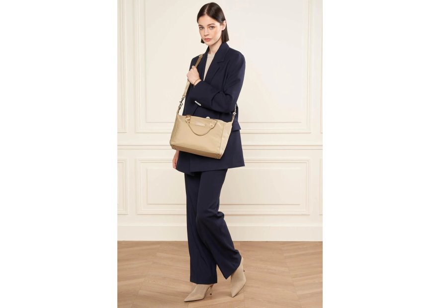 Lancaster 510-81 - NYLON/POLYAMIDE - SABLE sac porté main bandoulière basic vista lancaster Sacs à mains