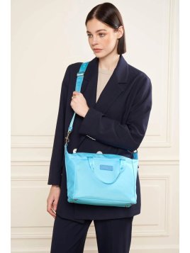 Lancaster 510-81 - NYLON/POLYAMIDE - BLEU  sac porté main bandoulière basic vista lancaster Sacs à mains