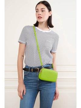 Lancaster 129-30 - CUIR DE VACHETTE - VERT mini sac ceinture dune lancaster Sacs à mains