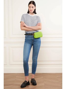 Lancaster 129-30 - CUIR DE VACHETTE - VERT mini sac ceinture dune lancaster Sacs à mains