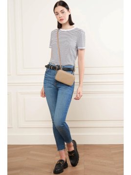 Lancaster 129-30 - CUIR DE VACHETTE - BEIG mini sac ceinture dune lancaster Sacs à mains