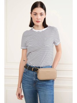 Lancaster 129-30 - CUIR DE VACHETTE - BEIG mini sac ceinture dune lancaster Sacs à mains