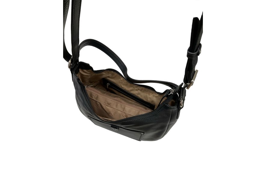 Francinel 22762 - CUIR DE VACHETTE - NOIR francinel-porté épaule Sacs à mains