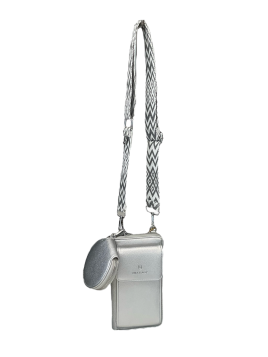 MIA & JOY MJ1711 - POLYURÉTHANE - ARGENT mia & joy-janice-pochette télephone Sacs à mains