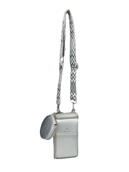 MIA & JOY MJ1711 - POLYURÉTHANE - ARGENT mia & joy-janice-pochette télephone Sacs à mains