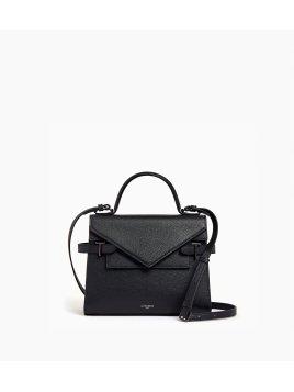 Le Tanneur TEMI1014 - CUIR DE VACHETTE - NO sac à main double rabat taille m Sacs à mains