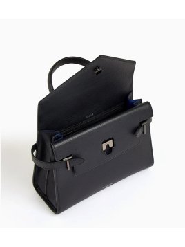 Le Tanneur TEMI1014 - CUIR DE VACHETTE - NO sac à main double rabat taille m Sacs à mains