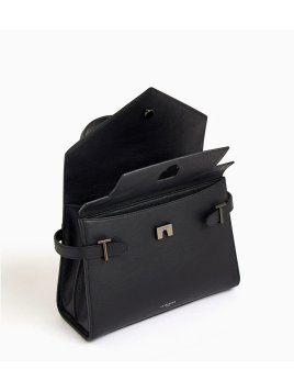 Le Tanneur TEMI1014 - CUIR DE VACHETTE - NO sac à main double rabat taille m Sacs à mains