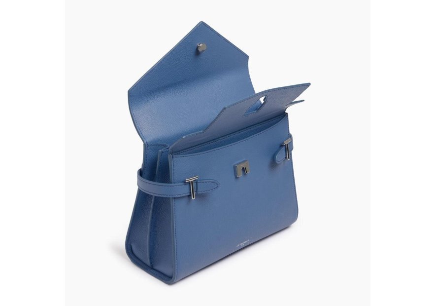 Le Tanneur TEMI1014 - CUIR DE VACHETTE - HO sac à main double rabat taille m Sacs à mains