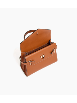Le Tanneur TEMI1014 sac à main double rabat taille m Sacs à mains