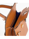 Le Tanneur TEMI1014 sac à main double rabat taille m sacs-a-mains