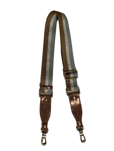 Mila Louise STRAP LZ - TOILE/CUIR - CAMEL mila louise-starp lz-bandoulière bandouliere