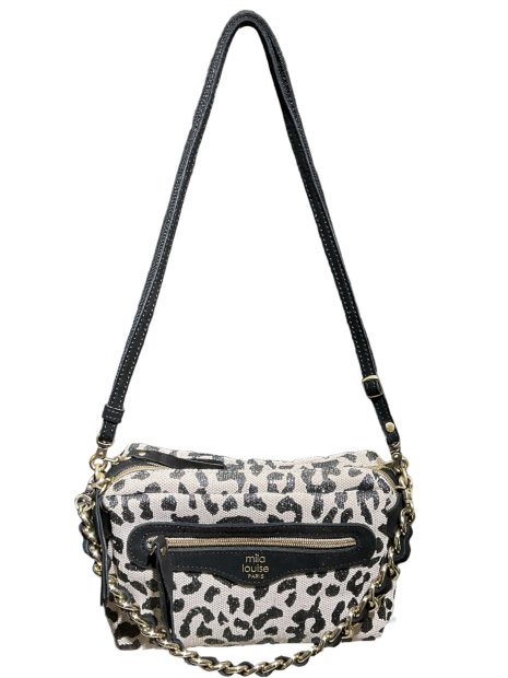 Mila Louise MAMA LP - CUIR DE VACHETTE - NOI mila louise-mama lp-porté travers sacs-a-mains