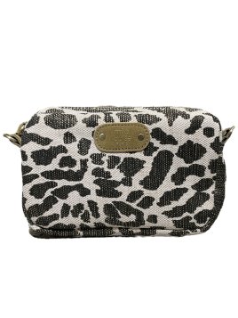 Mila Louise TROTT LP - TOILE/CUIR - KAKI pochette trott lp Sacs à mains