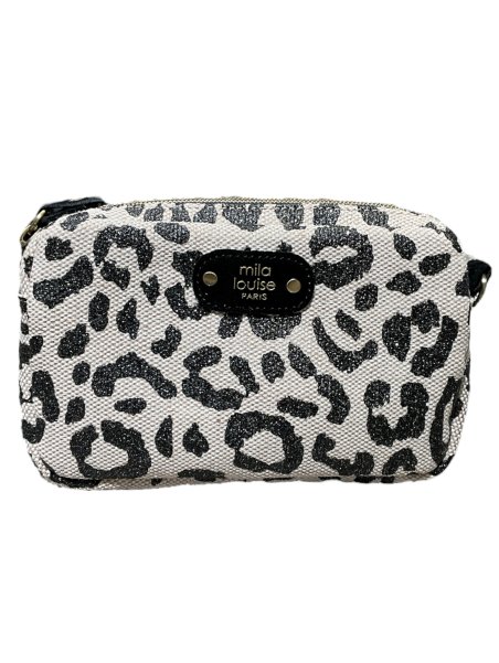 Mila Louise TROTT LP - TOILE/CUIR - NOIR pochette trott lp Sacs à mains