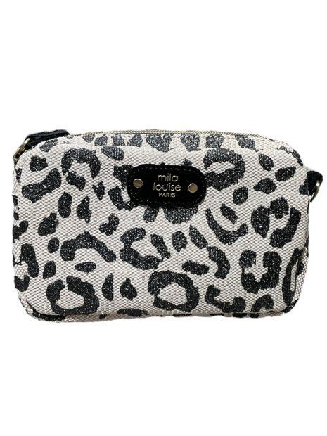 Mila Louise TROTT LP - TOILE/CUIR - NOIR pochette trott lp sacs-a-mains