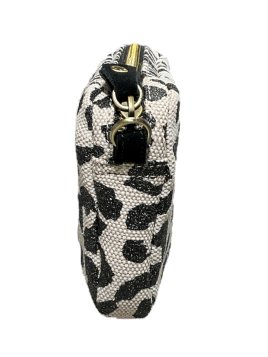 Mila Louise TROTT LP - TOILE/CUIR - NOIR pochette trott lp Sacs à mains