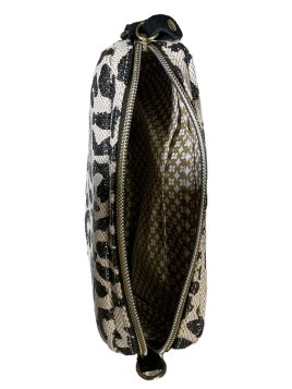 Mila Louise TROTT LP - TOILE/CUIR - NOIR pochette trott lp Sacs à mains