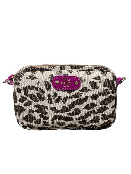 Mila Louise TROTT LP - TOILE/CUIR - CASSIS pochette trott lp Sacs à mains